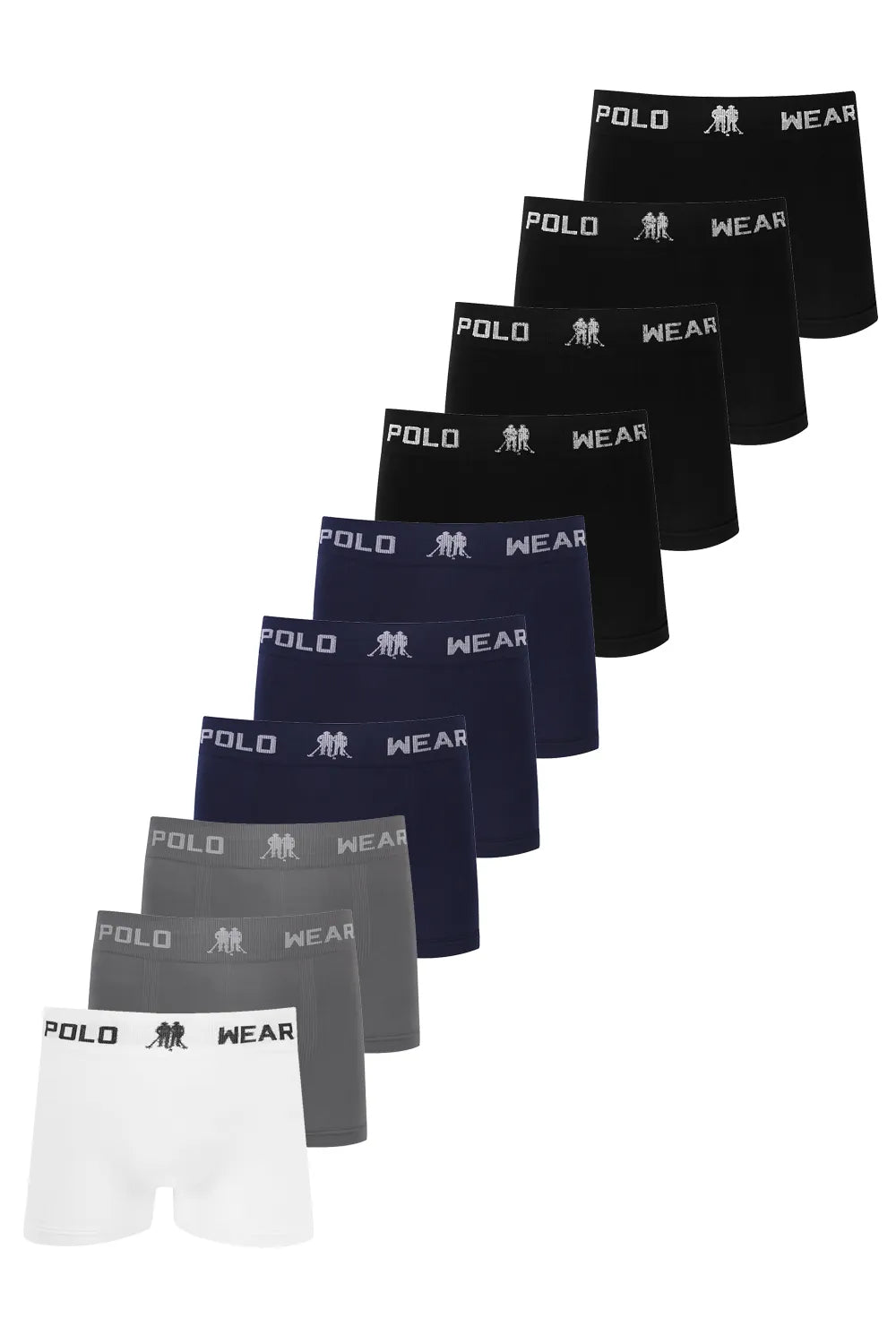 Kit 10 Cuecas Masculinas Boxer Lisa Polo Wear Sortido