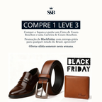 [COMPRE 1 LEVE 3] Sapato Social Bourbon + Carteira de Couro Bourbon + Cinto de Couro Bourbon