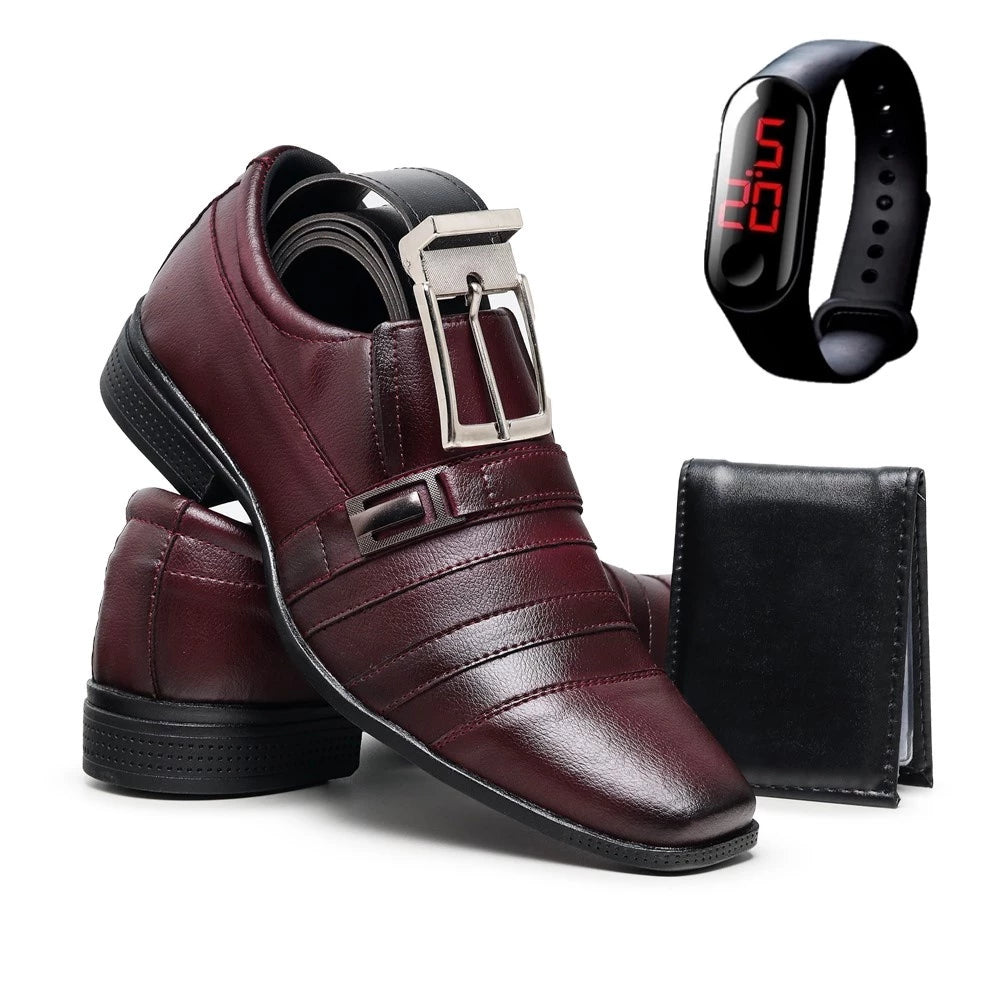 [BLACK FRIDAY] Combo Especial - Sapato Social + Relógio + Carteira + Cinto