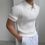 Camisa Polo Vertical Élégance